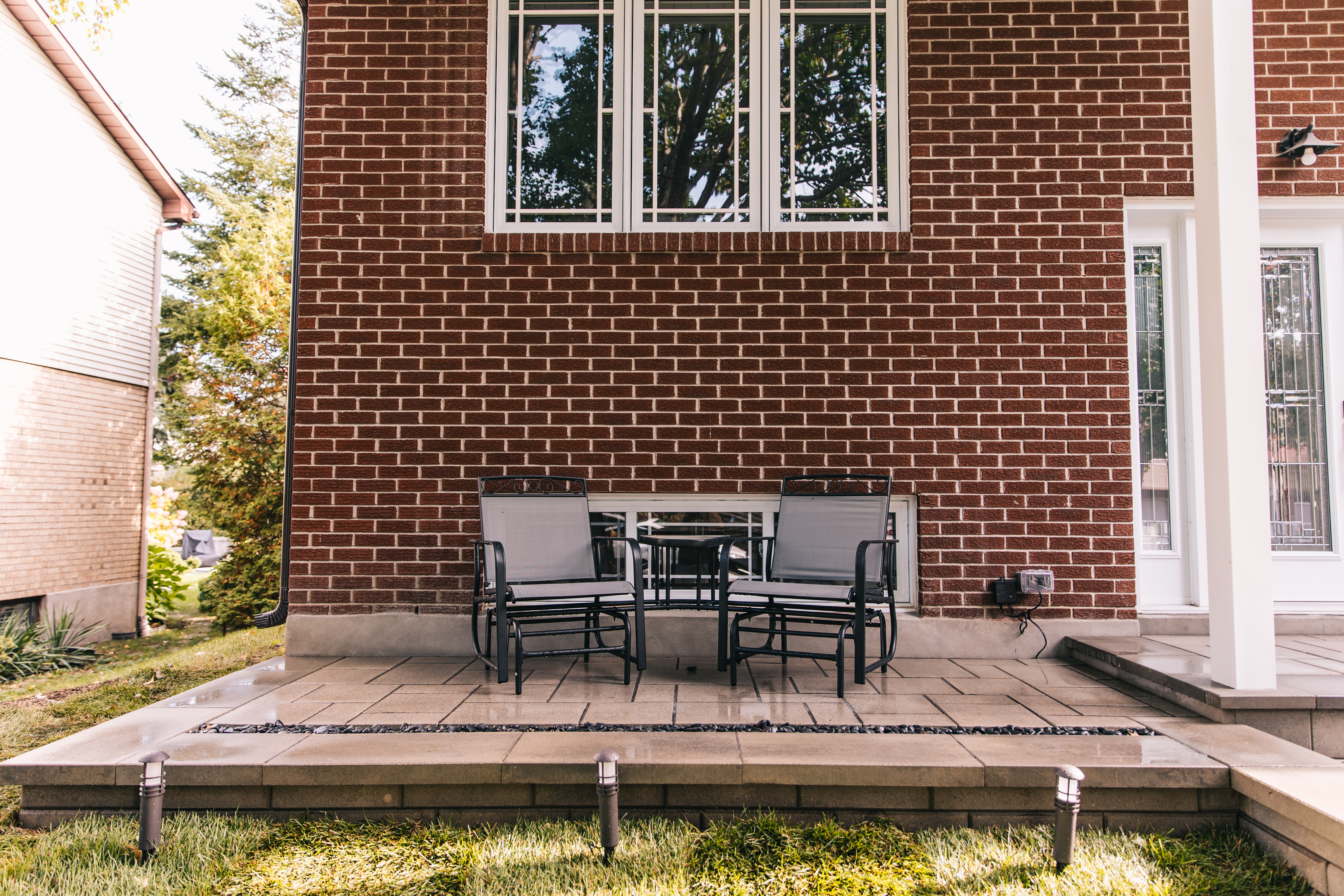 raised patio